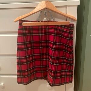 J. Crew Tartan Wool blend mini